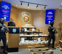 *OCUPAN EN PUERTO CAUCEDO 225 PAQUETES PRESUMIBLEMENTE COCAÍNA CAMUFLADOS EN PALETAS DE MADERA*