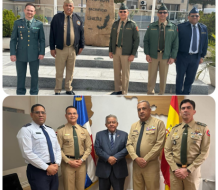 Delegación de alto nivel de las FFAA visita Guardia Civil y Embajada en España