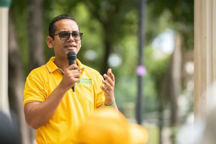 Frente Amplio presenta candidatura a diputado de Jhonatan Liriano