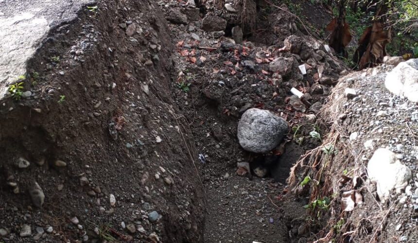 Vivienda habitada se encuentra peligro de colapso en El Rastrillo de Ocoa