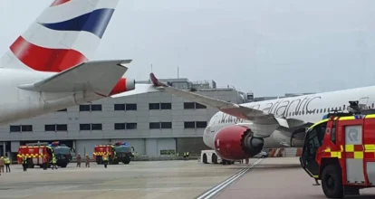 Dos aviones colisionan en tierra en el aeropuerto de Heathrow, pero sin víctimas