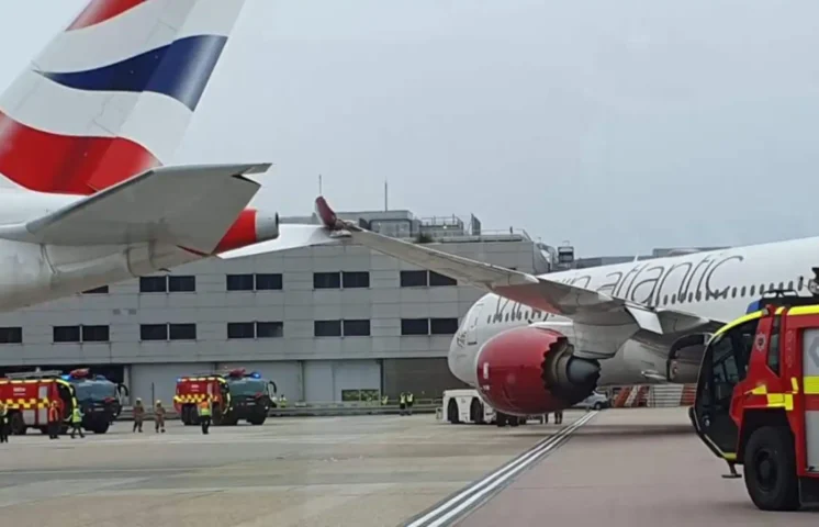 Dos aviones colisionan en tierra en el aeropuerto de Heathrow, pero sin víctimas