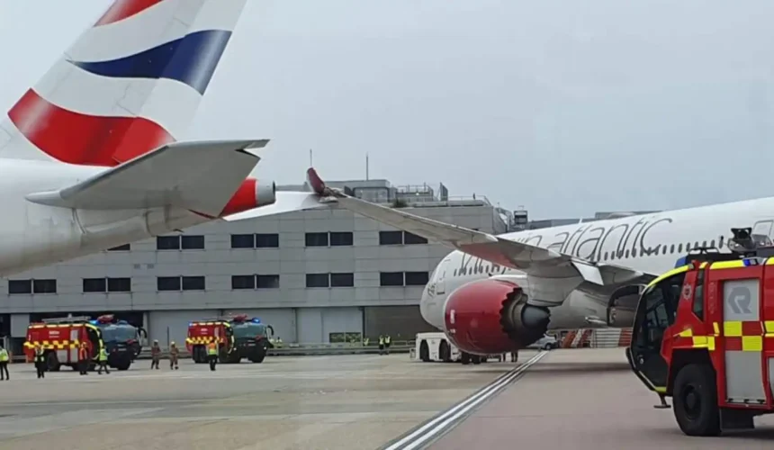 Dos aviones colisionan en tierra en el aeropuerto de Heathrow, pero sin víctimas