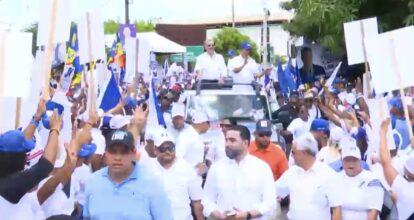Abinader continúa recorrido por la Línea Noroeste junto a los candidatos congresuales del PRM y aliados