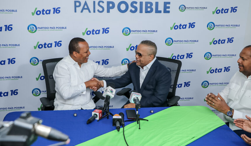 Senador Héctor Acosta “El Torito” recibe respaldo del partido País Posible