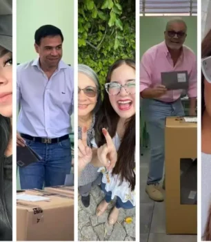 Figuras del entretenimiento acuden a votar
