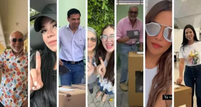 Figuras del entretenimiento acuden a votar