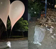 Corea del Norte envía al Sur centenares de globos rellenos de desechos