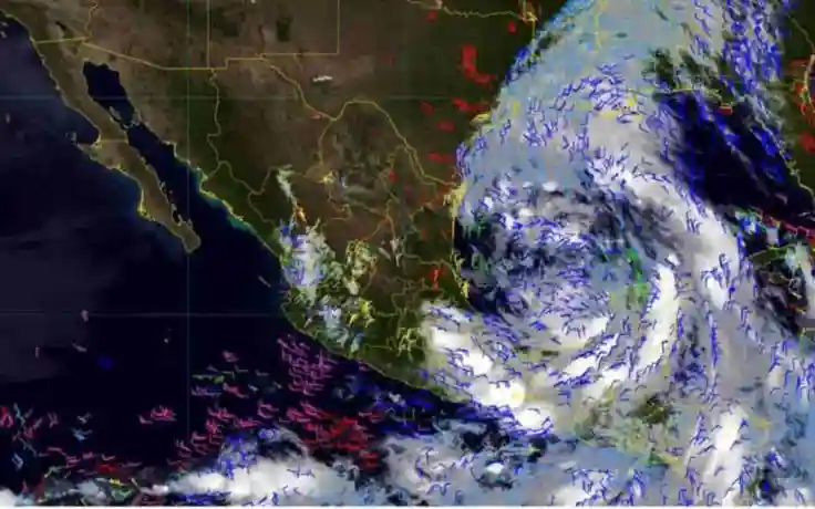 El ciclón tropical «Uno» aumenta su velocidad de desplazamiento por el Golfo de México