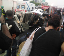 911: Trasladan a distintos centros a cuatro lesionados en accidente de la John F. Kennedy