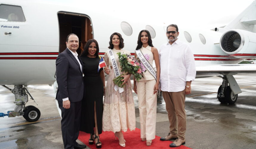 Miss Universo 2023 Sheynnis Palacios llega a suelo dominicano