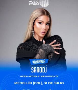 Sarodj recibe nominación a Mejor Artista Claro Música TV en los Premios Monitor Latino