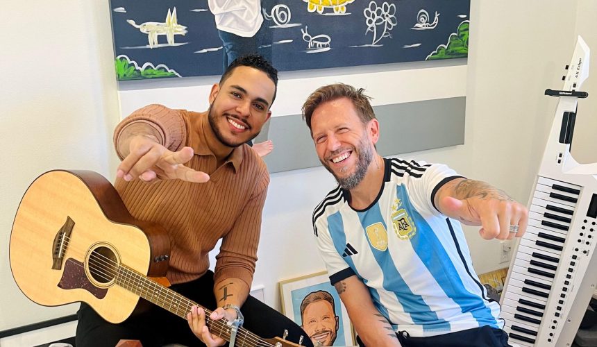 Noel Schajris firma a su primer artista dominicano: Saúl Bonilla.