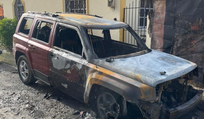 Incendian yipeta de mujer emprendedora en Hato Mayor