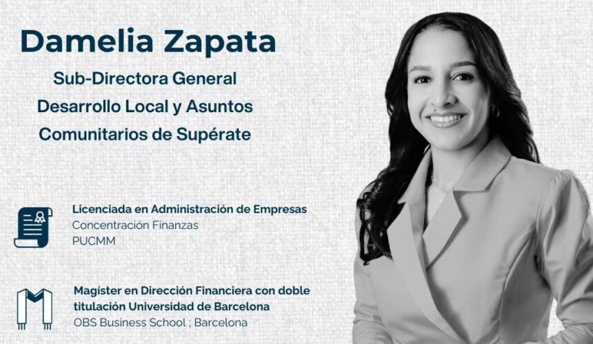 Abinader designa a Damelia Zapata como subdirectora de Supérate