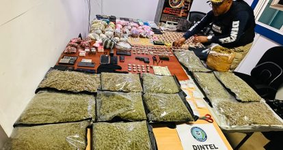 Detienen a ocho personas e incautan más de 9 mil gramos de presunta drogas en Santiago 