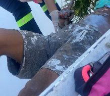 Hombre recibe descarga eléctrica mientras pintaba edificio en La Romana 