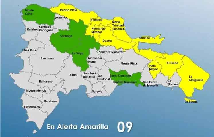 El COE pone en alerta amarilla a 9 provincias disminuye la verde