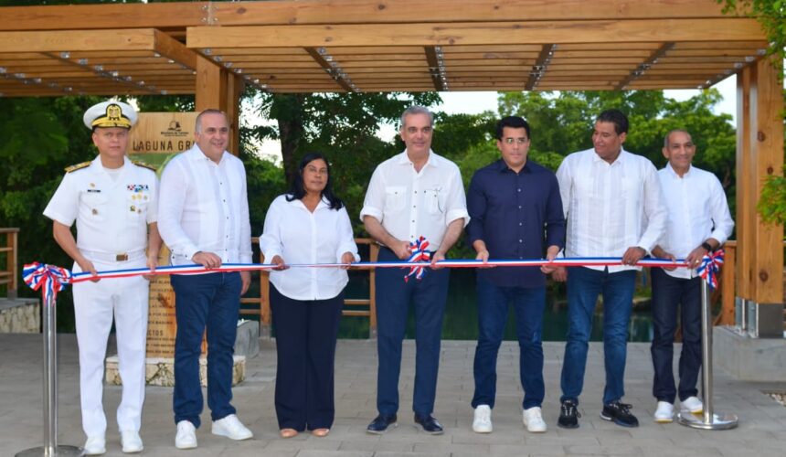 Presidente Abinader y ministro de Turismo entregan proyecto mejoramiento de la Laguna Gri-Gri