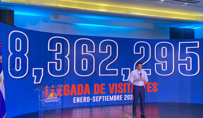 8.3 millones de visitantes al mes de Septiembre han llegado al país