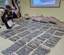 DNCD decomisa láminas con presunta cocaína en Santiago