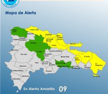 COE mantiene 14 provincias bajo alerta por vaguada 