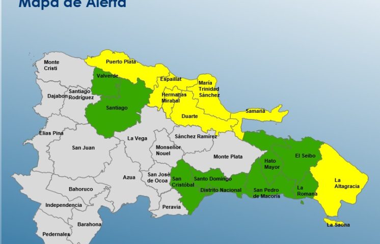 COE incrementa los niveles de alerta en 16 provincias por vaguada