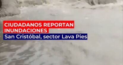 Reportan inundaciones en San Cristóbal