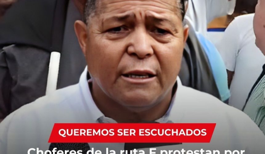Choferes de la Ruta F protestan por injusticias en el transporte público