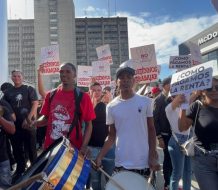 Protestan contra los operativos de cierre de centros nocturnos