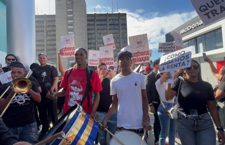 Protestan contra los operativos de cierre de centros nocturnos