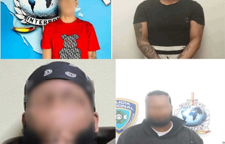 INTERPOL Santo Domingo captura a cuatro personas requeridas por la justicia nacional e internacional