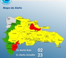 El COE declara alerta roja en dos provincias y amarilla en 23 más