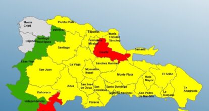 El COE declara alerta roja en dos provincias y amarilla en 23 más