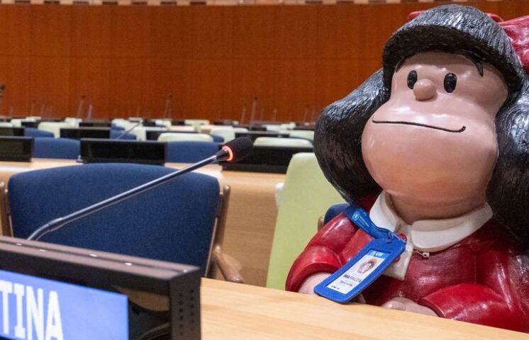 ¡Increíble! Mafalda hace historia en la ONU durante su visita a Nueva York