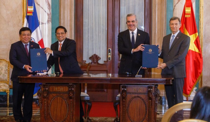 Gobierno dominicano firma acuerdos con Vietnam que abarcan varias áreas de desarrollo