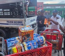 Interior y Policía realiza operativo en Santiago, incauta fuegos artificiales, ocupa arma ilegal y arresta a cuatro personas