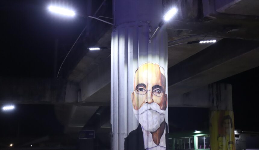 ASDN inaugura murales en columnas del Metro e iluminación de la avenida Hermanas Mirabal 