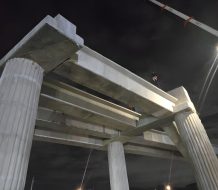 Colocan primeras vigas para futura línea del Metro de la Prolongación 27 de Febrero