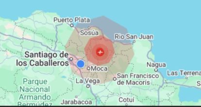 Temblor de 4.1 sacude el norte de Santiago de los Caballeros