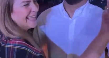 ¿Próximos candidatos presidenciales? Carolina Mejía y Omar Fernández dan una bailadita navideña