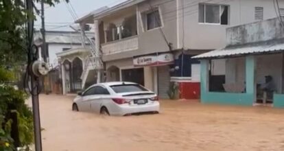 Siguen los aguaceros afectando el municipio de Río San Juan