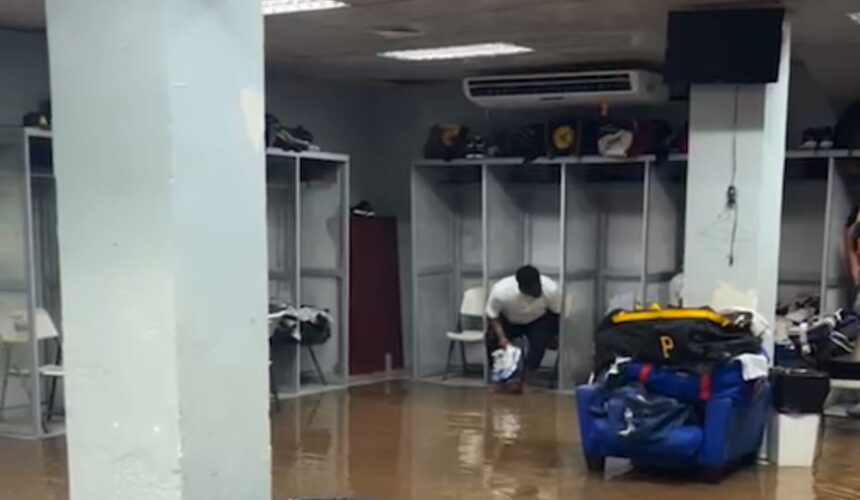 Reportan inundación en el clubhose del Licey con las Águilas dentro