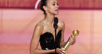Zoé Saldaña gana Globo de Oro por película Emilia Pérez 