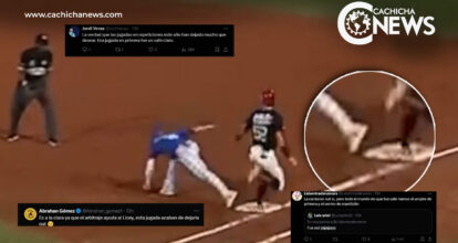 ¿Out o safe? La controversial jugada cantada por el árbitro y ratificada por LIDOM