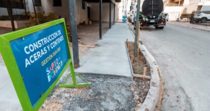 ADN avanza con la construcción de aceras y contenes Mata Hambre
