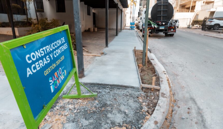 ADN avanza con la construcción de aceras y contenes Mata Hambre
