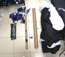 Incautan rollos de tela con presunta cocaína que sería enviada a Australia