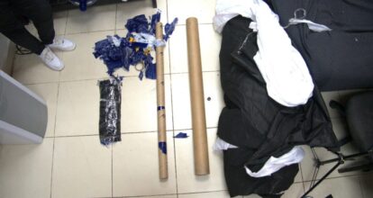 Incautan rollos de tela con presunta cocaína que sería enviada a Australia
