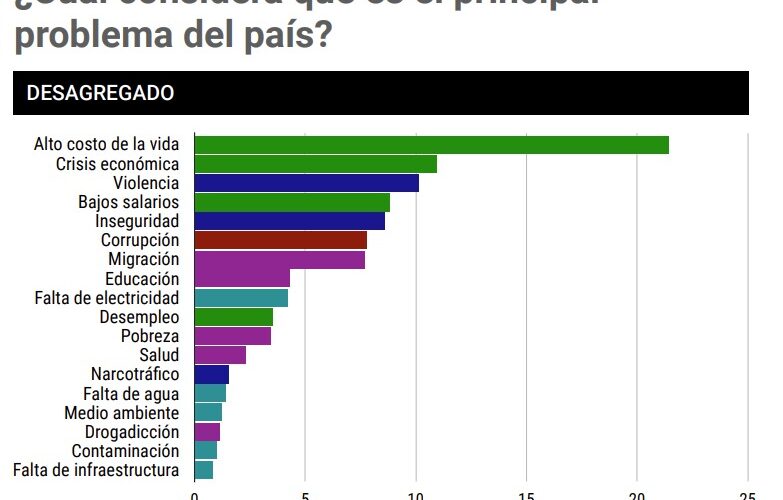 Encuesta revela los principales problemas que preocupan a los dominicanos